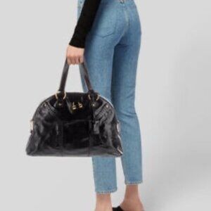YSL Black Patent MUSE bag